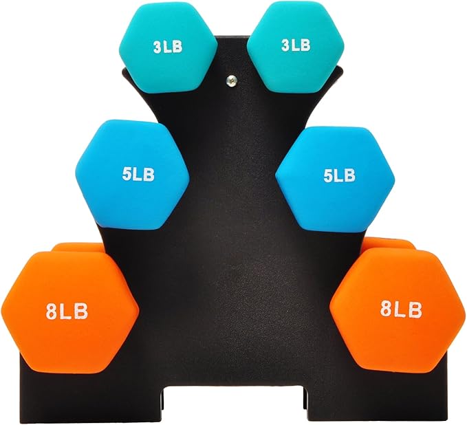 Signature Fitness Adjustable Dumbbell Hand Weights Set, 20LBS, 32LBS, 40LBS, 45LBS, Multiple Styles