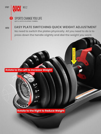 Adjustable Dumbbells to Transform Your Workout 5-in-1 Weights