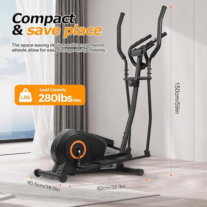 Panana Magnetic Elliptical Machine Quiet Smooth Stepping Elliptical 8 Levels