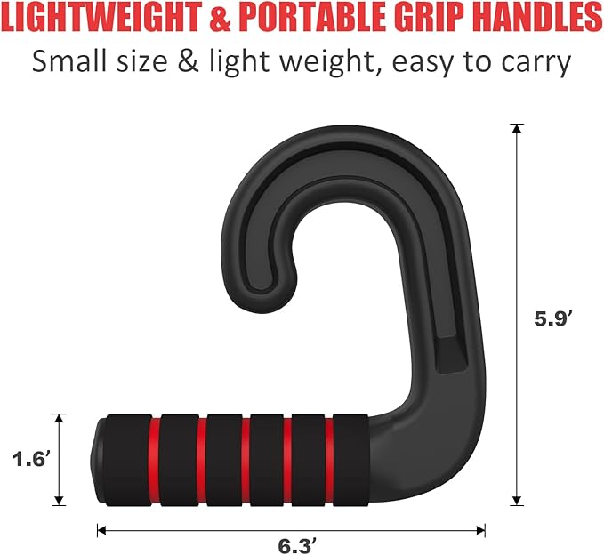 Neutral Grip Handle Attachment, Grip Handle Attachments for Pull-up Bars, Resistance Bands, Barbells, Fitness Equipment, Gym Equipment