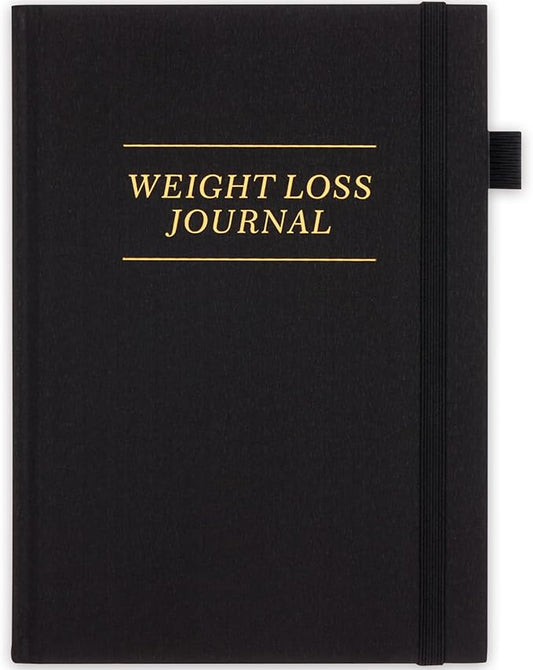 Fitness/Workout Journal for Women & Men, Workout Log Book to Track Exercise Progress, 6 Months Running Journal Workout Equipment Home Gym Gift-Black