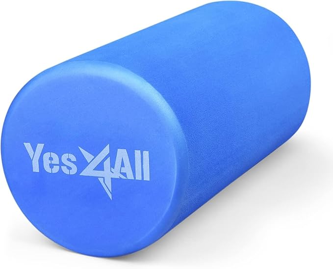 Yes4All EVA Medium Density Foam Roller for Back - Round Back Roller for Exercise, Yoga & Pilates 12/18/24/36 inch