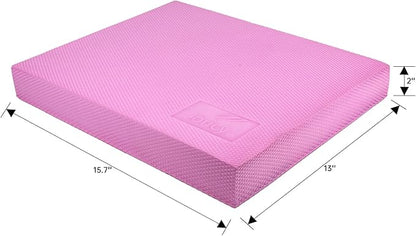 Balance Pad, Non-Slip Foam Exercise Mat & Ankles Knee Pad Cushion Thick for Gym Workout, Fitness Exercise, Physical Therapy, Core Balance and Strength Stability Training, 15.7 x 13 x 2 Inch