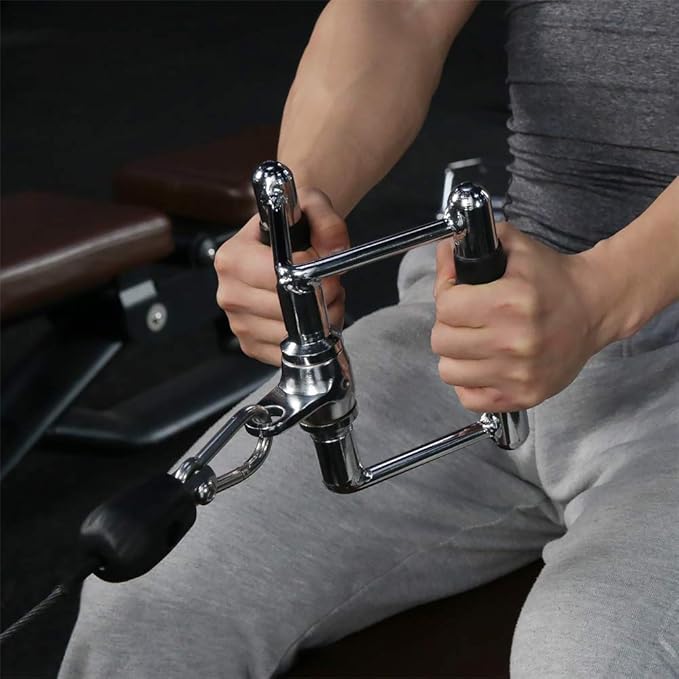 Double D Handle, Cable Machine Handle Attachments, Pull Down Exercise Handles of Home Gym Accessories