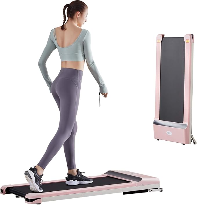 UMAY 512 Walking Pad, 512N Under Desk Treadmill, P1 Small Treadmill, Ultra Quiet Walking Treadmills for Home Office with Remote Control, SPAX APP and LED Display, Installation-Free