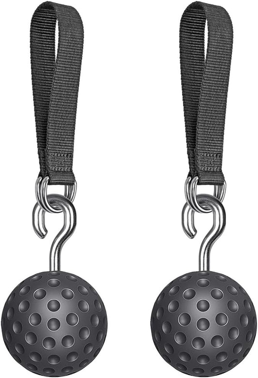 SELEWARE Pull Up Ball Grip, Non-Slip Rock Climbing Holds Pull Up Power Ball for Strength Training Attachment, Neutral Grip Pull Up Handles for Chin Up Bar, Kettlebell, Barbell Home Gym Workout