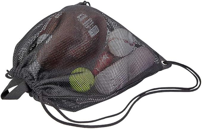 COVAX Heavy Duty Mesh Drawstring Bag, Sport Equipment Storage Bag for Beach, Swimming