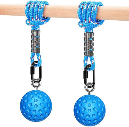 SELEWARE Pull Up Ball Grip, Non-Slip Rock Climbing Holds Pull Up Power Ball for Strength Training Attachment, Neutral Grip Pull Up Handles for Chin Up Bar, Kettlebell, Barbell Home Gym Workout