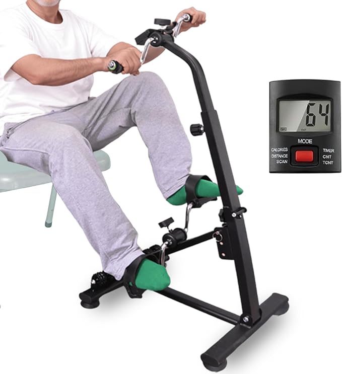 Pedal Exerciser Bike Elderly Hand Arm Leg and Knee Exercise Equipment Stroke Recovery Equipment for Seniors