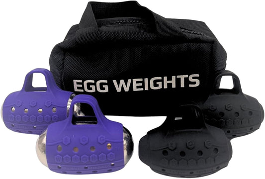 Egg Weights 6.0 lb Cardio Knockout Bundle: 2 Pairs of Hand Dumbbells (4.0 lb Knockout Set and a 2.0 lb Cardio Set) Handheld Free Weights for Kickboxing, Shadow Boxing, Yoga + Free E-Book Workout Guide