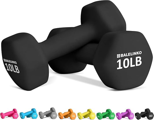 Balelinko Home Gym Equipment Workouts Strength Training Weight Loss Pilates Weights Yoga Sets Weights for Women, Men, Seniors and Youth