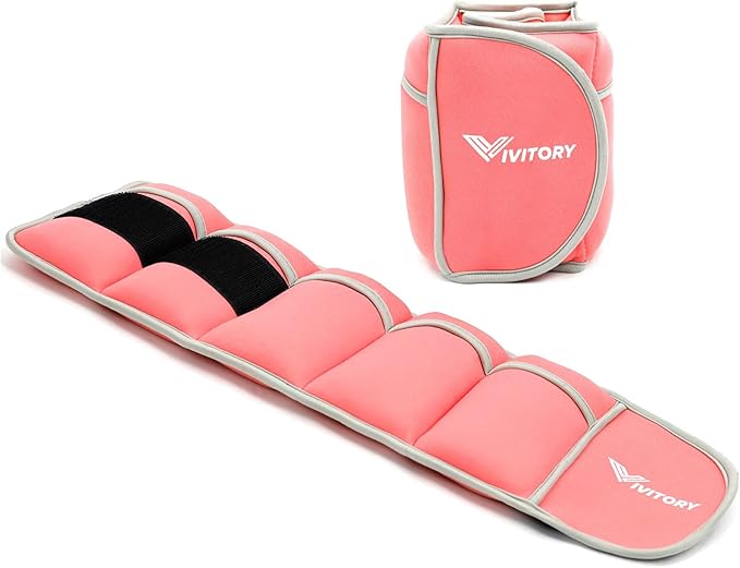 Vivitory Adjustable Ankle Weights for Women & Men, Leg Weights 2 to 10 Lbs, Arm Weights, Ankle Wrist Weights Set for Strength Training, Jogging, Gymnastics, Aerobics, Physical Therapy