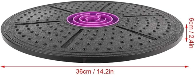 Purple Labyrinth Yoga Balance Board Balance Training Board Yoga Wobble Board Yoga Stability Board Balance Board for Core Strength