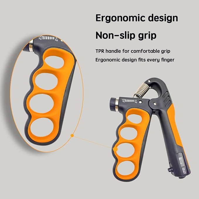 Gain Herculean Strength with our Grip Strength Trainer - Crush Forearm Exercises with Adjustable Resistance and Ergonomic Design