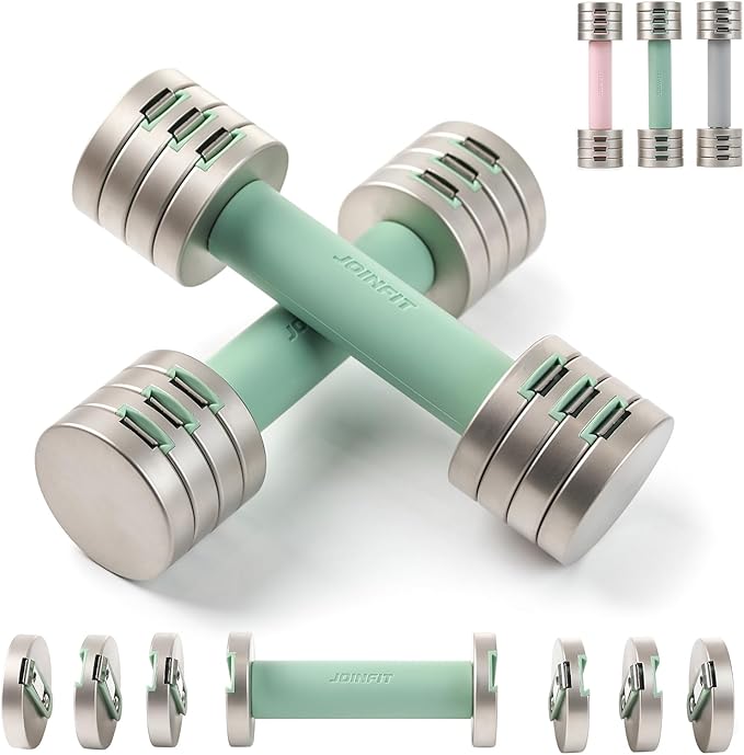 Adjustable Dumbbell Set of 2 4 In 1 Dumbbell Men,5lb Dumbbells Home,2lb 3lb 3lb 4lb 4lb 5lb 5lb Dumbbell