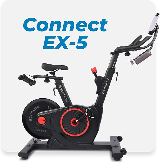 Echelon EX5 Smart Connect Fitness Bike, Black (Renewed Premium)