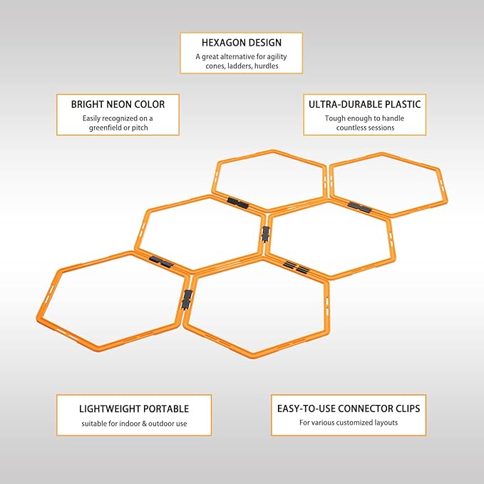 Outroad Speed Agility Training Ladder 6/12/30 Rings Set