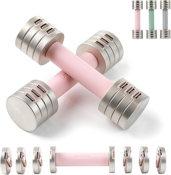 Adjustable Dumbbell Set of 2 4 In 1 Dumbbell Men,5lb Dumbbells Home,2lb 3lb 3lb 4lb 4lb 5lb 5lb Dumbbell