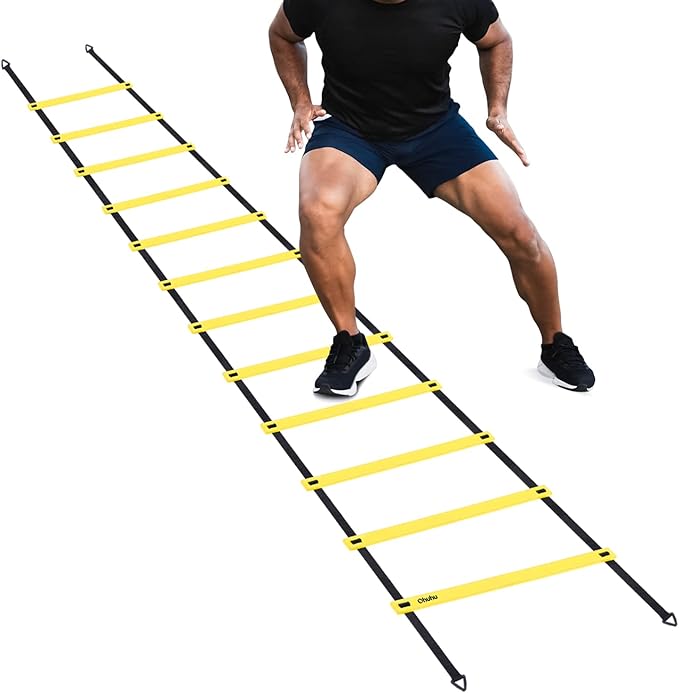 Ohuhu Agility Ladder Speed Training Set 12 Rung 20ft Exercise