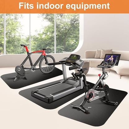 Exercise Equipment Mat,Bike Trainer Mat,Treadmill Mat Floor Protection,Exercise Bike Mat,Fitness Mat,Elliptical Mat,Rowing Machine mat,Recumbent Bikes,Jump Rope Mat