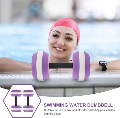 LIOOBO Aquatic Exercise Dumbells: Water Dumbbells Set, Water Exercise Foam Dumbbells, Water Fitness Dumbell for Pool Use