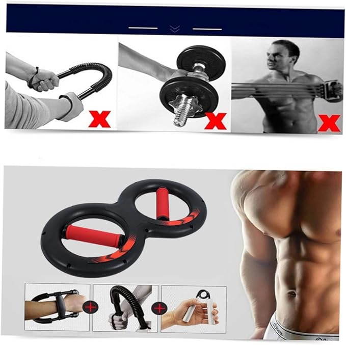 spring arm trainer wrist power bar power workout exercise arm strength training hand grippers Arm Strength Trainer chest trainer chest spring bar fitness grab handle sports