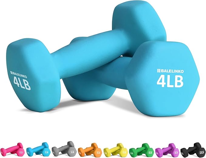 Balelinko Home Gym Equipment Workouts Strength Training Weight Loss Pilates Weights Yoga Sets Weights for Women, Men, Seniors and Youth