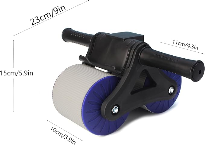 Automatic Rebound Abdominal Wheel, Ab Roller Wheel with Automatic Rebound Assistance Resistance Springs Ergonomic Handle, Ab roller with elbow support, Abdominal exercise roller, Ab Wheel Roller for