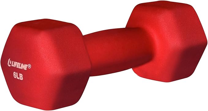 Lifeline Fitness Neoprene Dumbbell Weights - Premium Quality Equipment for Home Gym - Multiple Weight Options