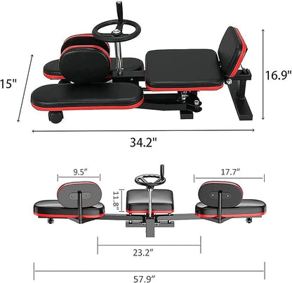 NArra Leg Stretcher Machine, Adjustable Leg Stretch Training Machine, 330lbs Heavy Duty Leg Extension Machines for Home Yoga Gym Fitness to Train Leg Flexibility