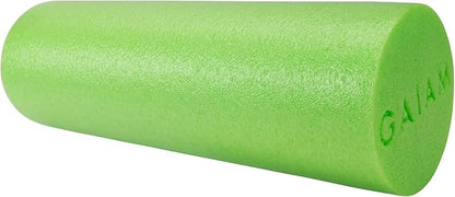 Gaiam Restore Foam Roller for Muscle Massage - Deep Tissue Muscle Massager for Sore Muscles & Stimulation - Total Body Pain Relief, Back, Neck, Foot, Calf, Leg, Arm (18 Inch and 36 Inch)