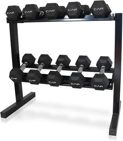 CAP Barbell RK-24D-2J 24” Dumbbell Storage Rack, Black