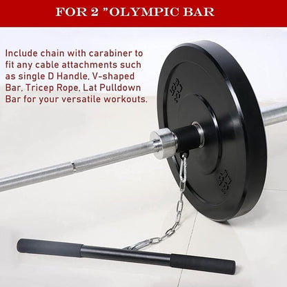 SYL Fitness T-Bar Row Platform Post Insert Landmine Attachment – Landmine Row Handle for Barbell – Home Gym Workout Equipment