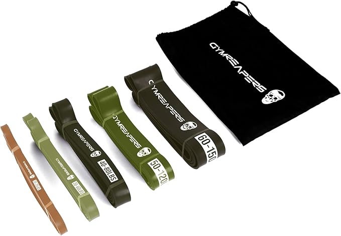 Gymreapers Pull up Resistance Bands for Weight Lifting, Pull Ups - Assistance Bands for Powerlifting, Stretching, WOD, Strength Training - for Men & Women