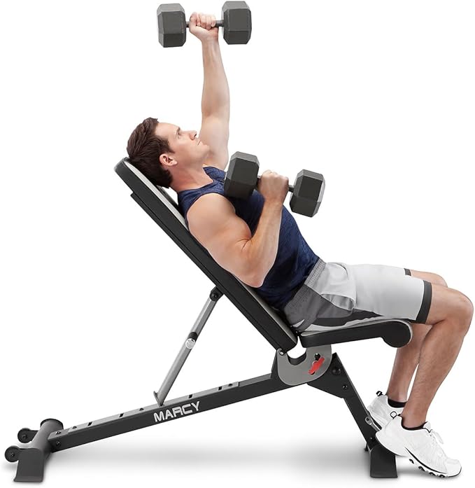 Marcy Adjustable Utility Bench for Home Gym Workout SB-670