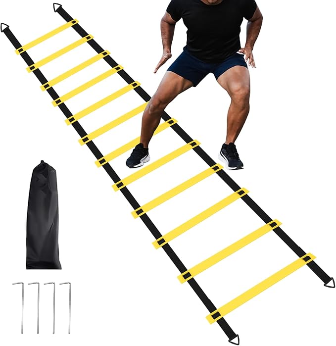 1/2/4 Pack Agility Ladder Set 8 Rungs/12 Rungs/12 Rungs