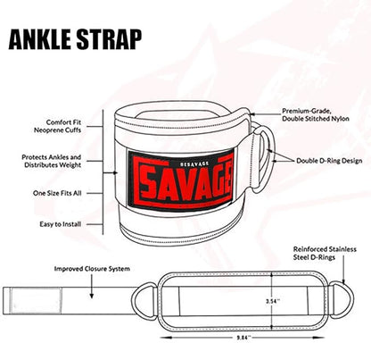 Ankle Strap for Cable Machine Attachments