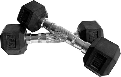 Fitness First Rubber Hex Dumbbell Pairs