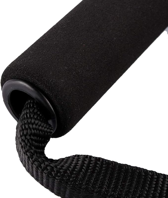 CHICIRIS Gym Fitness Resistance Rope, Station Gym 70KG Resistance Band Handle Heavy Duty Cable Handle Black for Pulling Exercises for Lifting