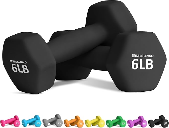 Balelinko Home Gym Equipment Workouts Strength Training Weight Loss Pilates Weights Yoga Sets Weights for Women, Men, Seniors and Youth