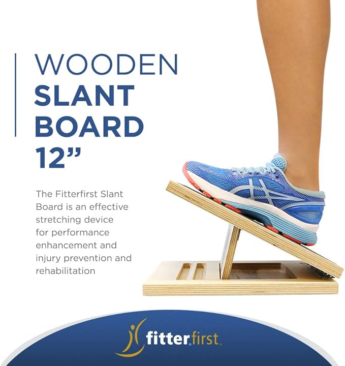 Fitterfirst Wooden Slant Board – Regular - 12”