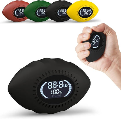 Hand Grip Strengthener 500 Lbs Rechargeable Grip Strength Trainer with Cheers & Progress Bars Electronic Stress Relief Ball for Adults/Kids Digital Hand Grip Training-Forearm-Gripper-Finger for Sport Home School