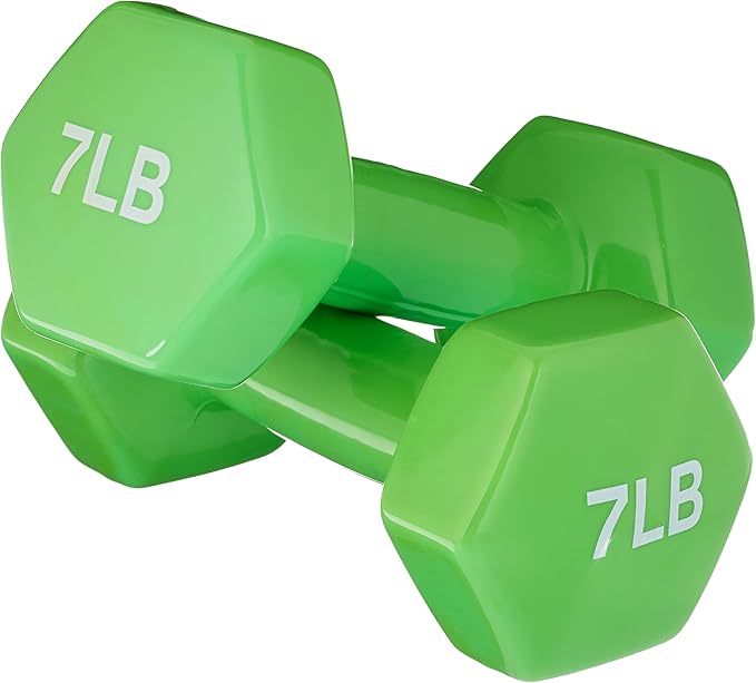 Amazon Basics Vinyl Coated Dumbbell Hand Weights