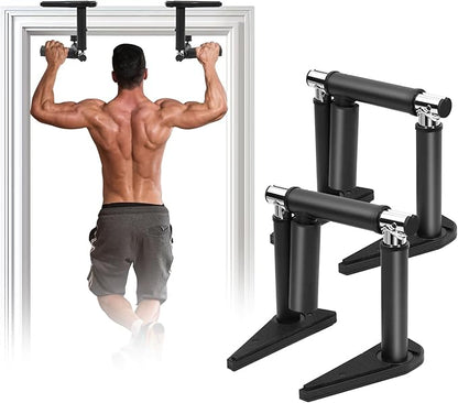 Pull Up Bar for Doorway - Portable Strength Training Pull Up Bar Handles, Multi-functional Home Gym Fitness Equipment