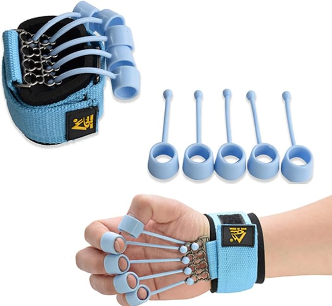 Finger Exercisers & Hand for Strength Grip Strengthener,Training with Alpha Gripz Trainer Stretcher, Strengthening Equipment for Wrist Physical Therapy Forearm Extensor