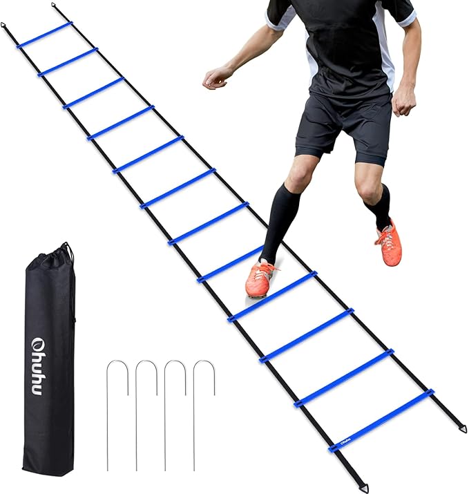 Ohuhu Agility Ladder Speed Training Set 12 Rung 20ft Exercise