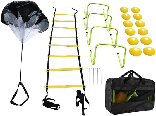 Yaegoo Speed Agility Training Set 1 Resistance 1 Agility 4 Steel 4 Adjustable 12 Disc