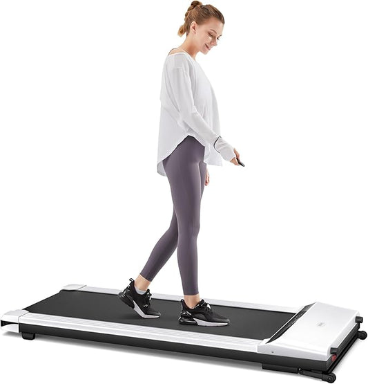 UMAY 512 Walking Pad, 512N Under Desk Treadmill, P1 Small Treadmill, Ultra Quiet Walking Treadmills for Home Office with Remote Control, SPAX APP and LED Display, Installation-Free