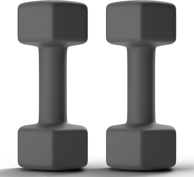 GRETERST Dumbbells Set Rubber Coated Hex Hand Weights Exercise & Fitness for Home Gym Workouts Strength Training Equipment