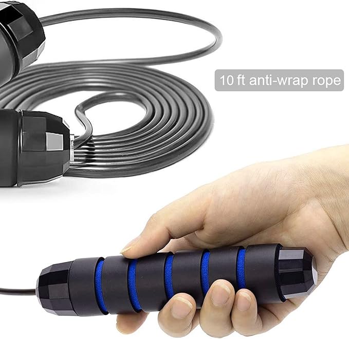 Redify Jump Rope,Jump Ropes for Fitness for Women Men and Kids,Speed Jumping Rope for Workout with Ball Bearings,Adjustable Skipping Rope for Exercise&Slim Body at Home School Gym